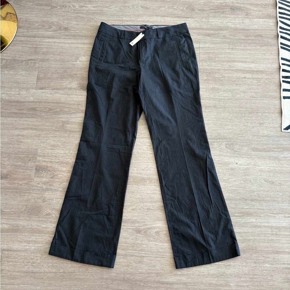 NWT- Banana Republic Charcoal Pinstripe Trousers
